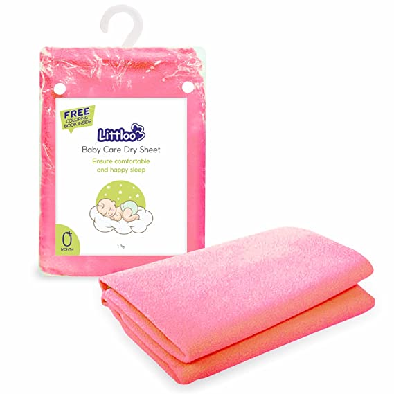 Littloo Littloo Pink Littloo Baby Dry Sheet